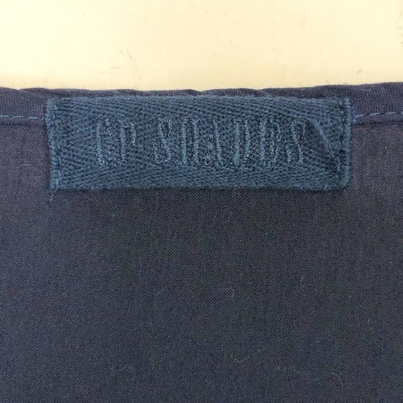 Cp shades navy blue button down tunic blouse shirt - Picture 6 of 11